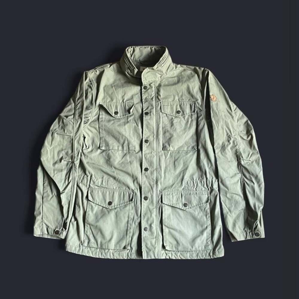Fjallraven Utility Jacket Men’s Medium Green G-1000 Button Zip